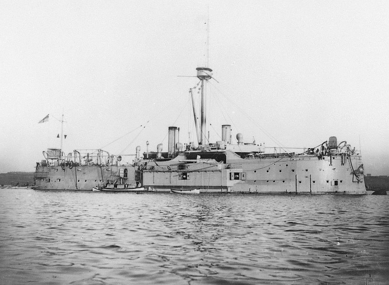 Armoured frigate SMS Kaiser after 1905 was converted to depot ship Uranus.<br><br>Source: <a href="http://www.facebook.com/635289493206597/photos/a.635291423206404.1073741828.635289493206597/1028194960582713/?type=3&theater" target="_blank">http://www.facebook.com/635289493206597/photos/a.635291423206404.1073741828.635289493206597/1028194960582713/?type=3&theater</a>