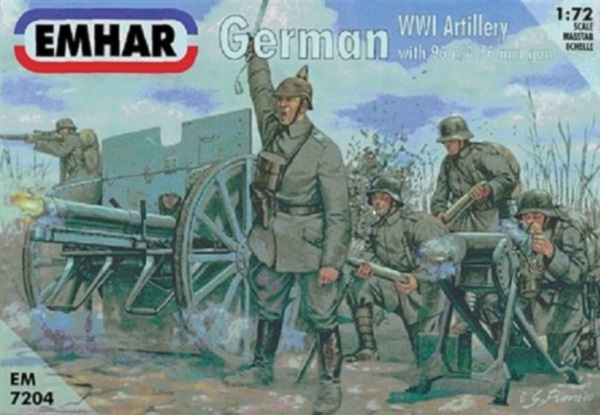 WWI German Artillery with 96 nA 77
