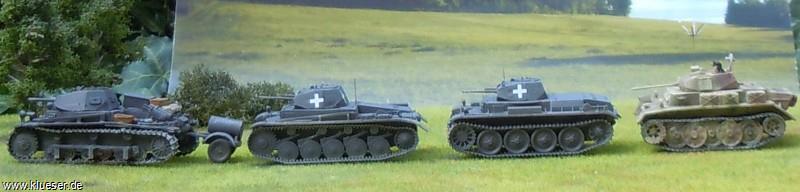 PzKpfw II b, PzKpfw II C, PzKpfw II D, PzKpfw II L SdKfz.123 Luchs