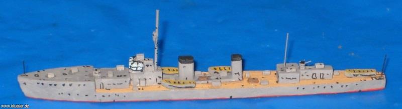Momi class Destroyer Sumire became training ship Mitaka. Model by Uwe Hoppe