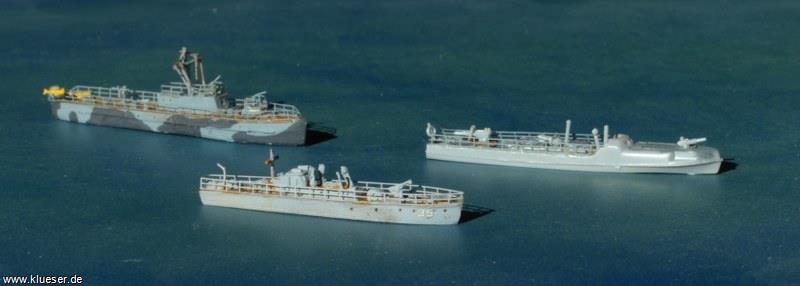 R89 Minenräumer Typ 89 (1942-45), S-Boote S100-Klasse 1/700, UZ-35 Minenjäger und U-Jäger