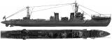 Source & terms of use: <a href="http://www.the-blueprints.com/blueprints/ships/destroyers-japan/15107/viewsingle/ijn_namikaze_(destroyer)_(1945)/" target="_blank">http://www.the-blueprints.com/blueprints/ships/destroyers-japan/15107/viewsingle/ijn_namikaze_(destroyer)_(1945)/</a>  (needs registration)